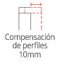Compensación de perfiles 10mm