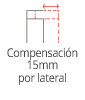 compensacion perfiles 15mm