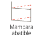 mampara abatible