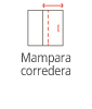 mampara corredera