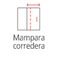 mampara corredera