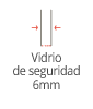 Vidrio de seguridad 6mm